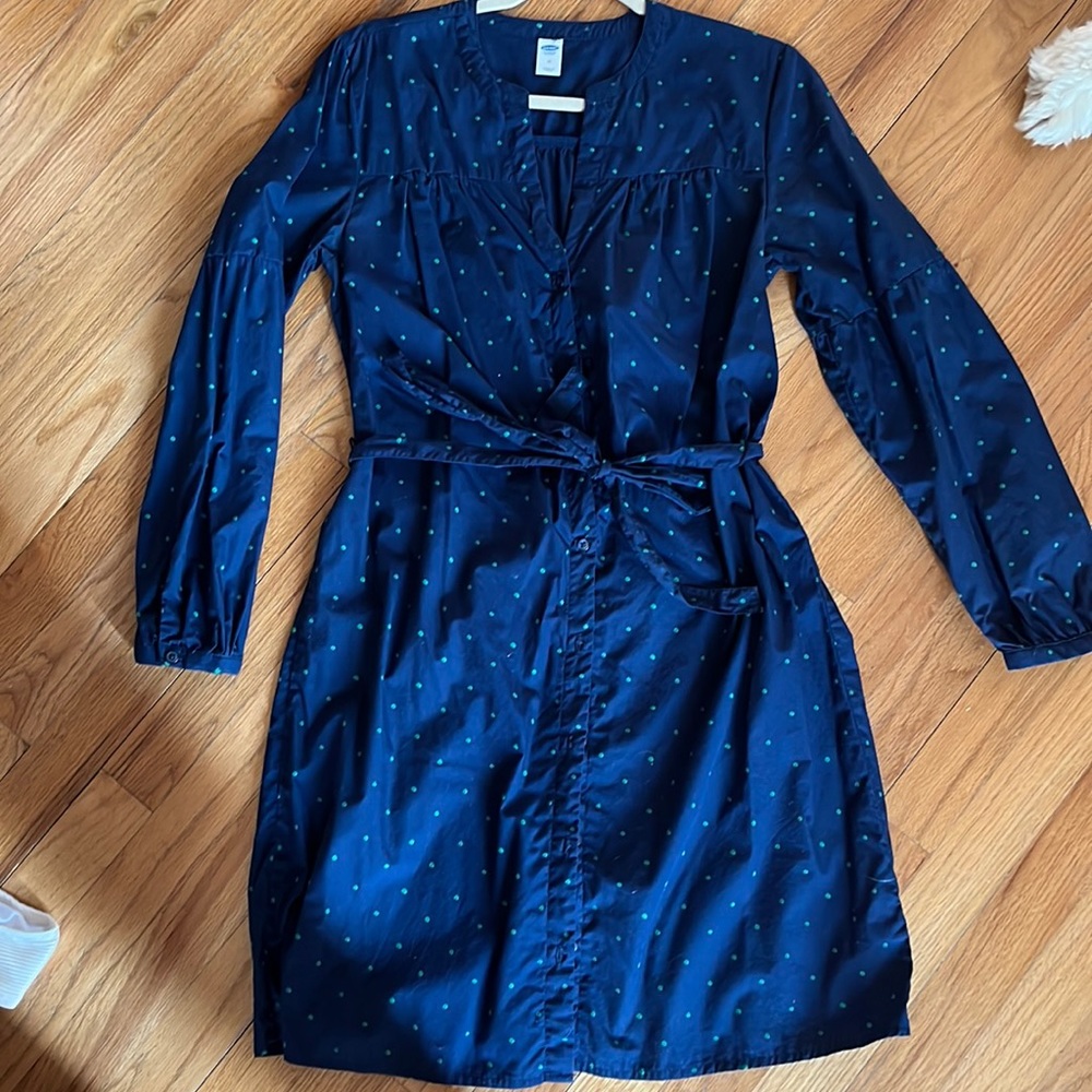 Old Navy Button Up Dress with waist tie